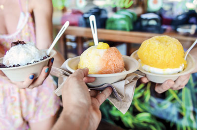 Shave ice is a favorite Hawaiian treat. Photo by Hawaii Tourism Authority (HTA)/Tor Johnson.