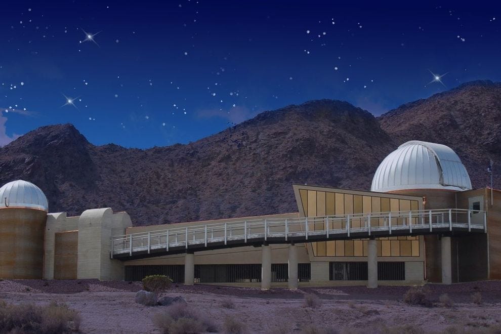 The Rancho Mirage Observatory is unique in that it's a public education center, built specifically for the public