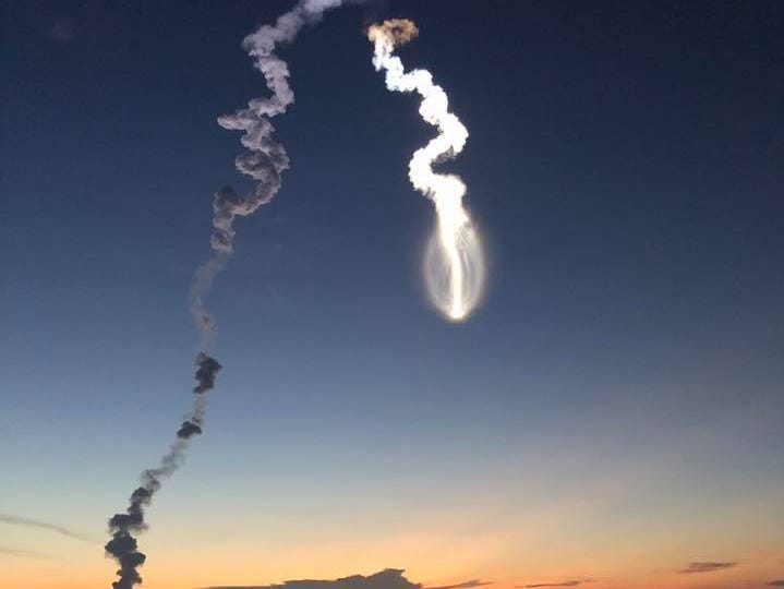 A United Launch Alliance Atlas V rocket lifts off from Cape Canaveral Air Force Station early Thursday morning, Aug. 8, 2019.