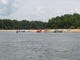Boaters take a break at a sandbar along the Apalachicola River near Blountstown.