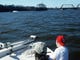 Cole Sowa and Jaye Sowa cruising down the Apalachicola River.