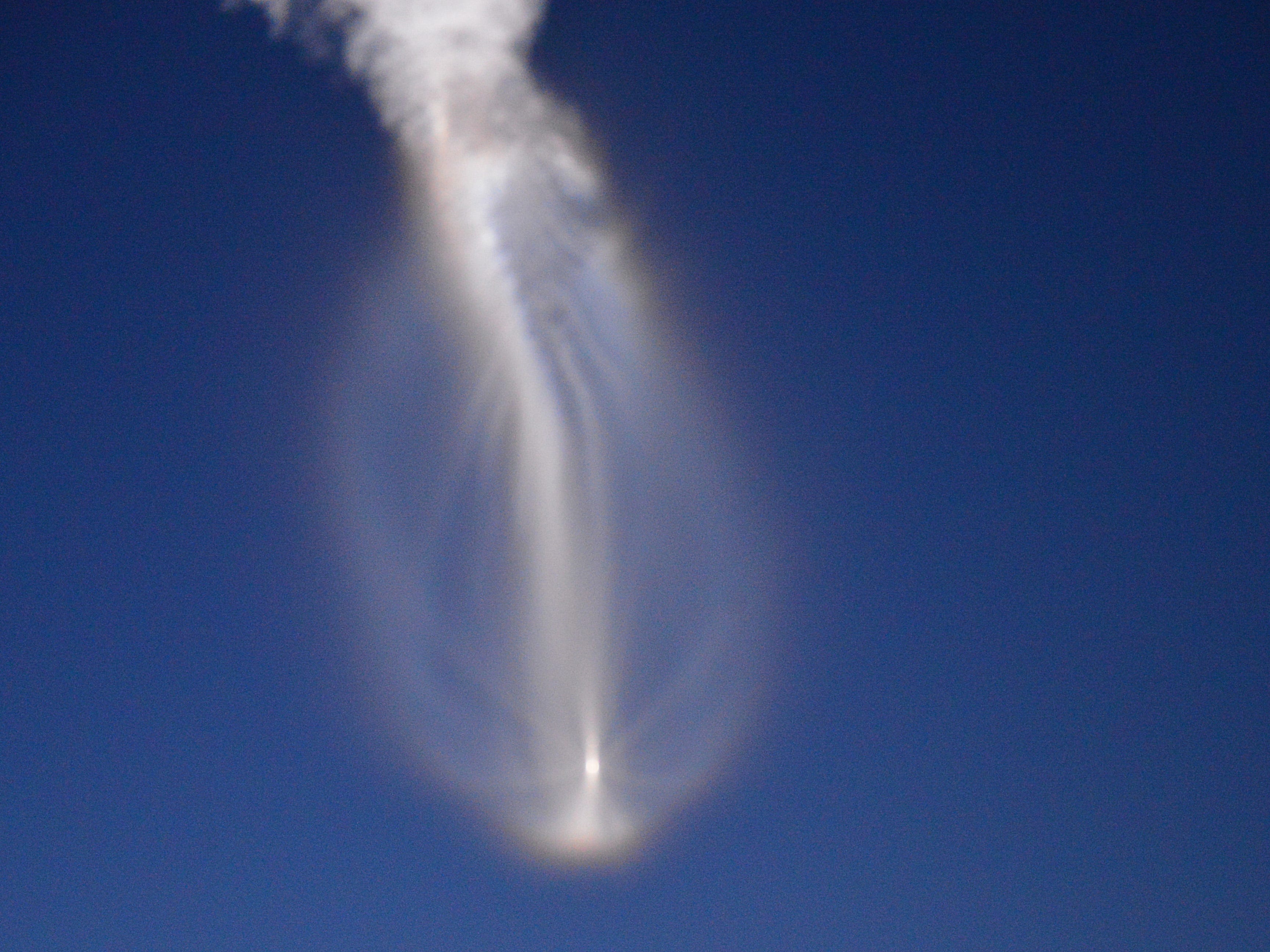 A United Launch Alliance Atlas V rocket lifts off from Cape Canaveral Air Force Station early Thursday morning, Aug. 8, 2019. The rocket is carrying the AEHF 5 communications satellite for the U.S. military.