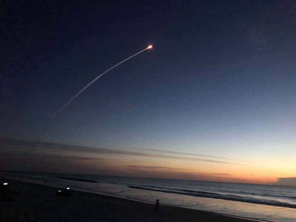 A United Launch Alliance Atlas V rocket lifts off from Cape Canaveral Air Force Station early Thursday morning, Aug. 8, 2019.