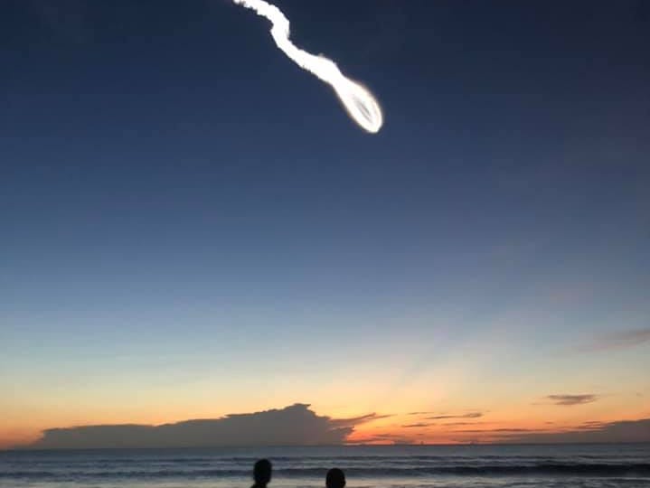 A United Launch Alliance Atlas V rocket lifts off from Cape Canaveral Air Force Station early Thursday morning, Aug. 8, 2019.