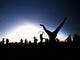 People start to fill the center of the community drum circle, dancing and performing, at Siesta Key Beach on Sunday, January 21, 2018 in Sarasota. The weekly tradition started in 1996 and draws a crowd of performers and spectators. 