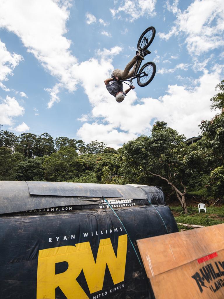 Andrew Hutchison showing off a monster air. Photo: Arnhem Peterson