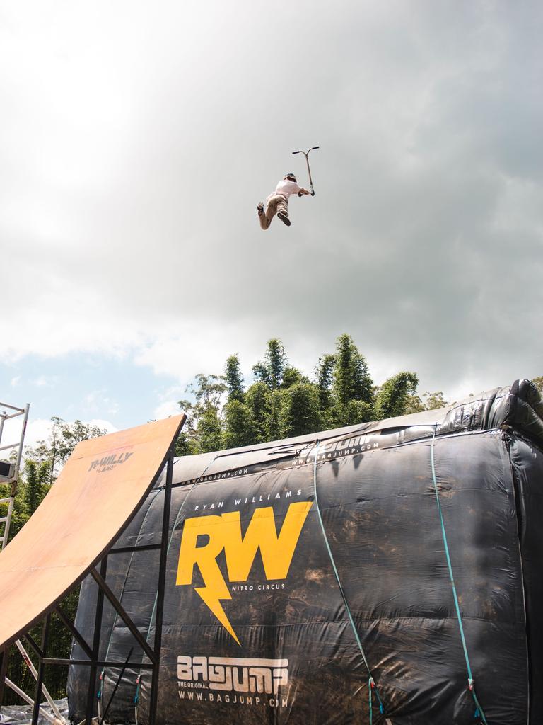 Will Barlow showing off his stuff at RWillyland. Photo: Arnhem Peterson