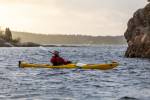 A kayaker in Stockholm's archipeglo