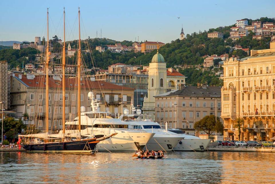 A view of beautiful Rjeka in Croatia