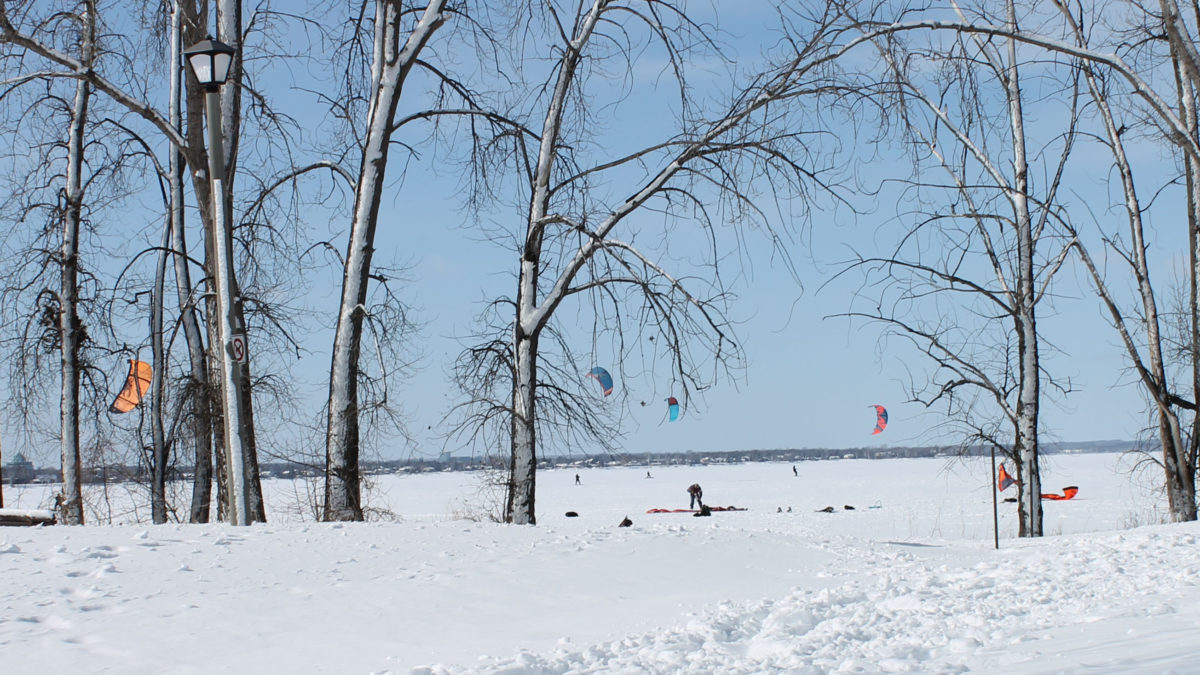 Britannia Bay is the home to several kiteboarders when the windy weather conditions are just right. 