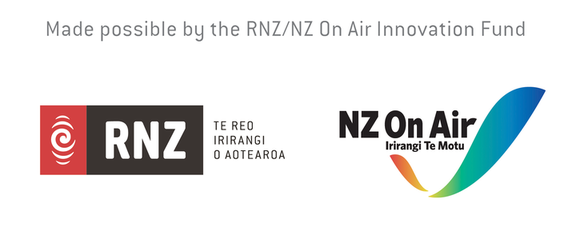 RNZ/NZ On Air Innovation Fund logos