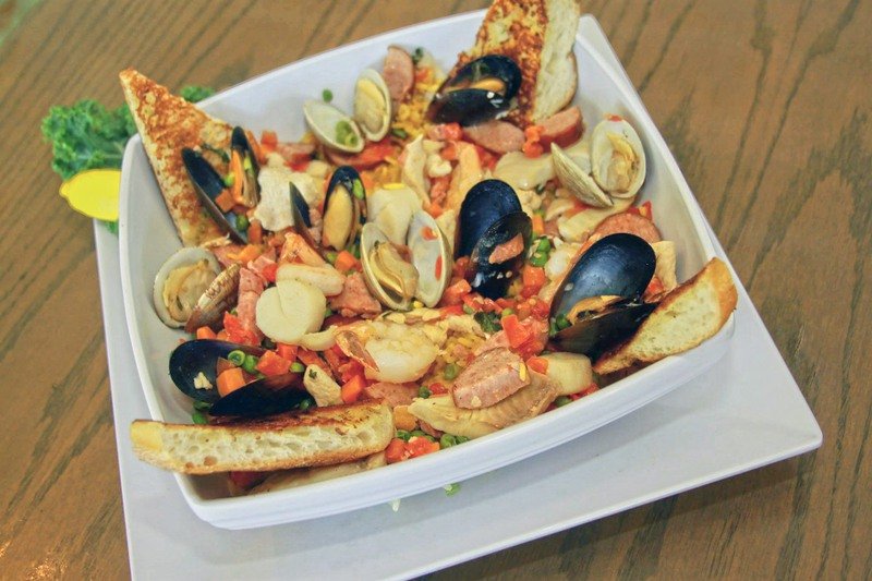 A seafood meal from Island Cow.