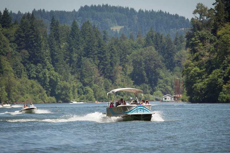 PMG FILE PHOTO - The question of to what degree wake sports should be restricted along the Willamette River has been a contentious issue for many years. 