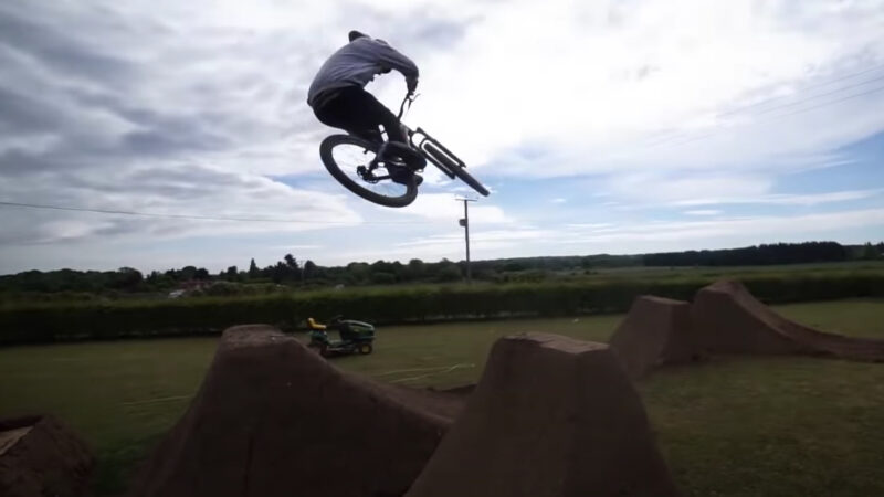 Mountain Biker Matt Jones Turned 100 Tons Of Dirt Into This Sick Backyard Track During Corona Lockdown – BroBible