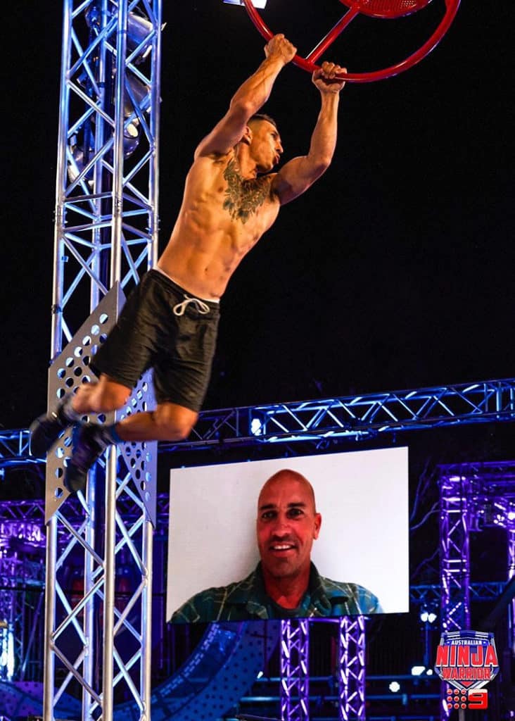 Inspirational: Kelly Slater saves wife and baby of surf photographer; five years later, corners for photog chasing TV Ninja Warrior dream! – BeachGrit