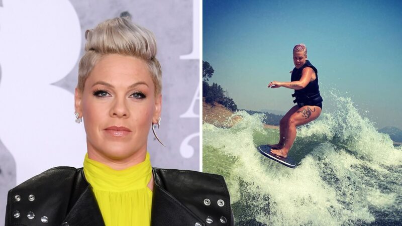 Pink embraces ‘thunder thighs’ while wakeboarding – Metro.co.uk