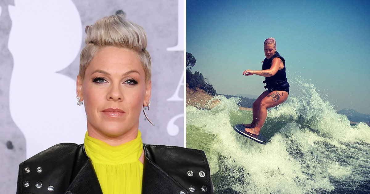 Pink embraces ‘thunder thighs’ while wakeboarding – Metro.co.uk