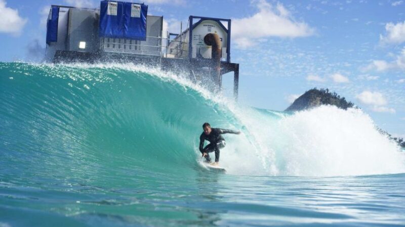 Surfing champion Mark Occhilupo’s world-first wave pool opens in Central Queensland – ABC News