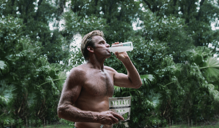 Laird Hamilton hydrating