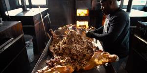 a person cooking food on a grill: Image courtesy of Netflix’s “Chef Table.”