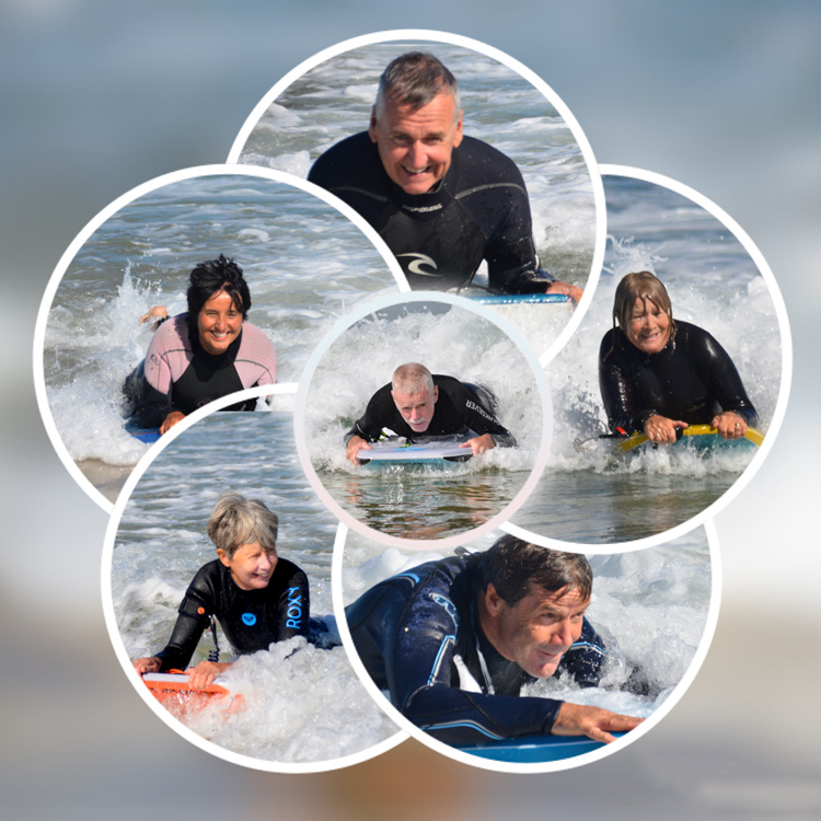 The Board Stiffs: a group of retirees living on Portugal's Silver Coast who is surfing through winter | Photo: Sue Warnock