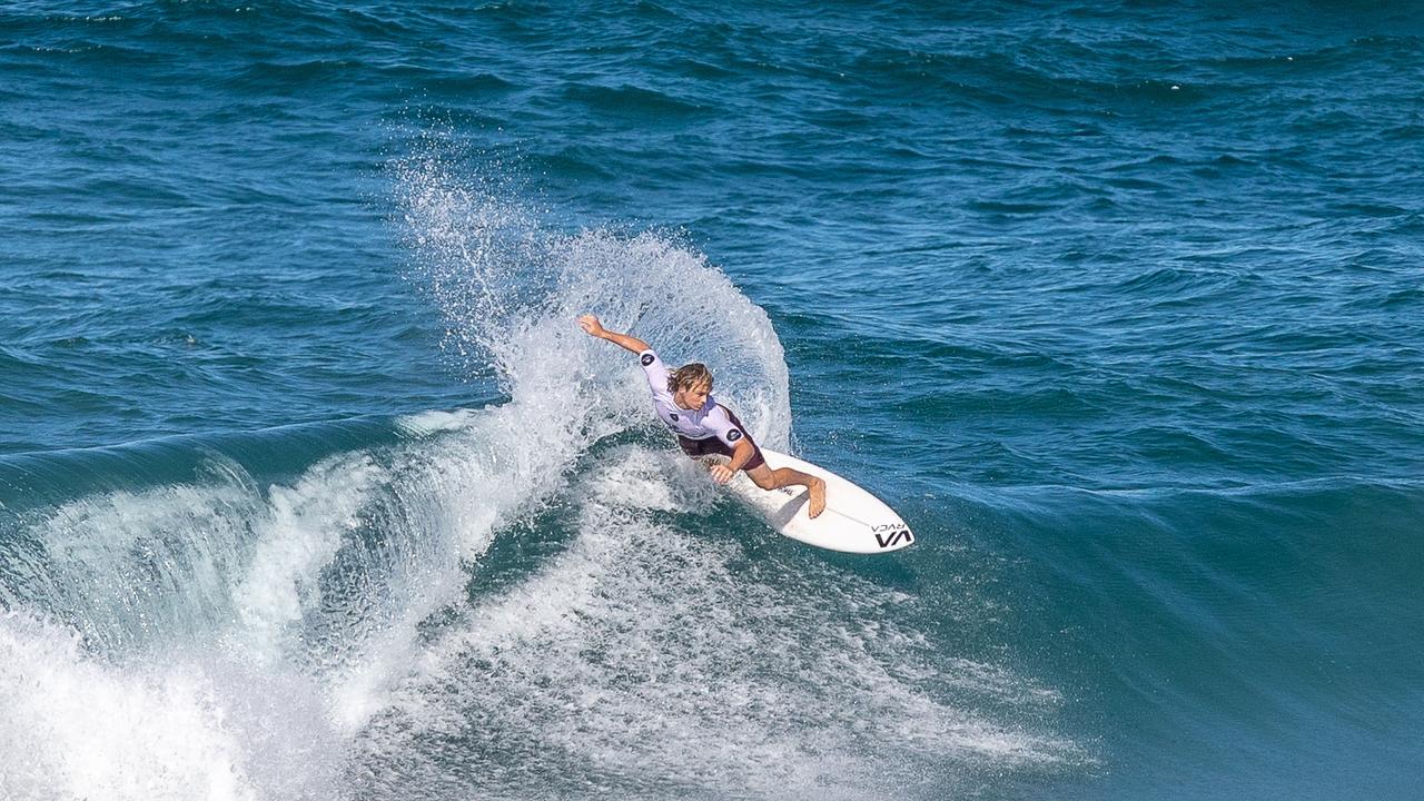 Noosa's Cooper Davies was in fine touch at Coolum Beach in the Sunshine Coast Pro.