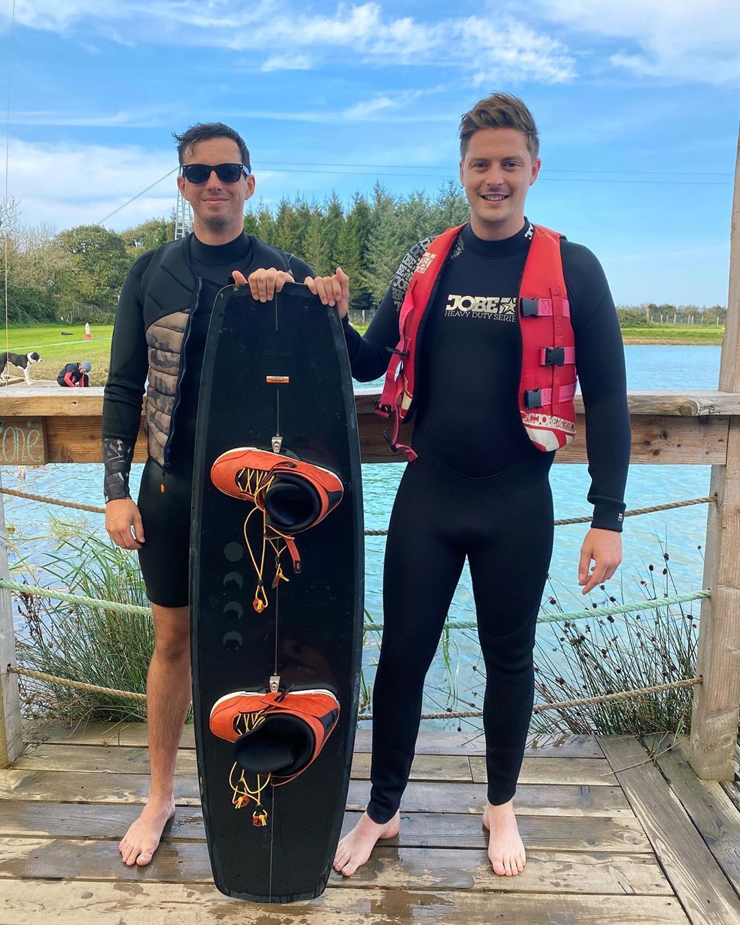 Dr Alex George takes his mind off grieving late brother Llŷr by wakeboarding with other sibling Elliott – The Sun