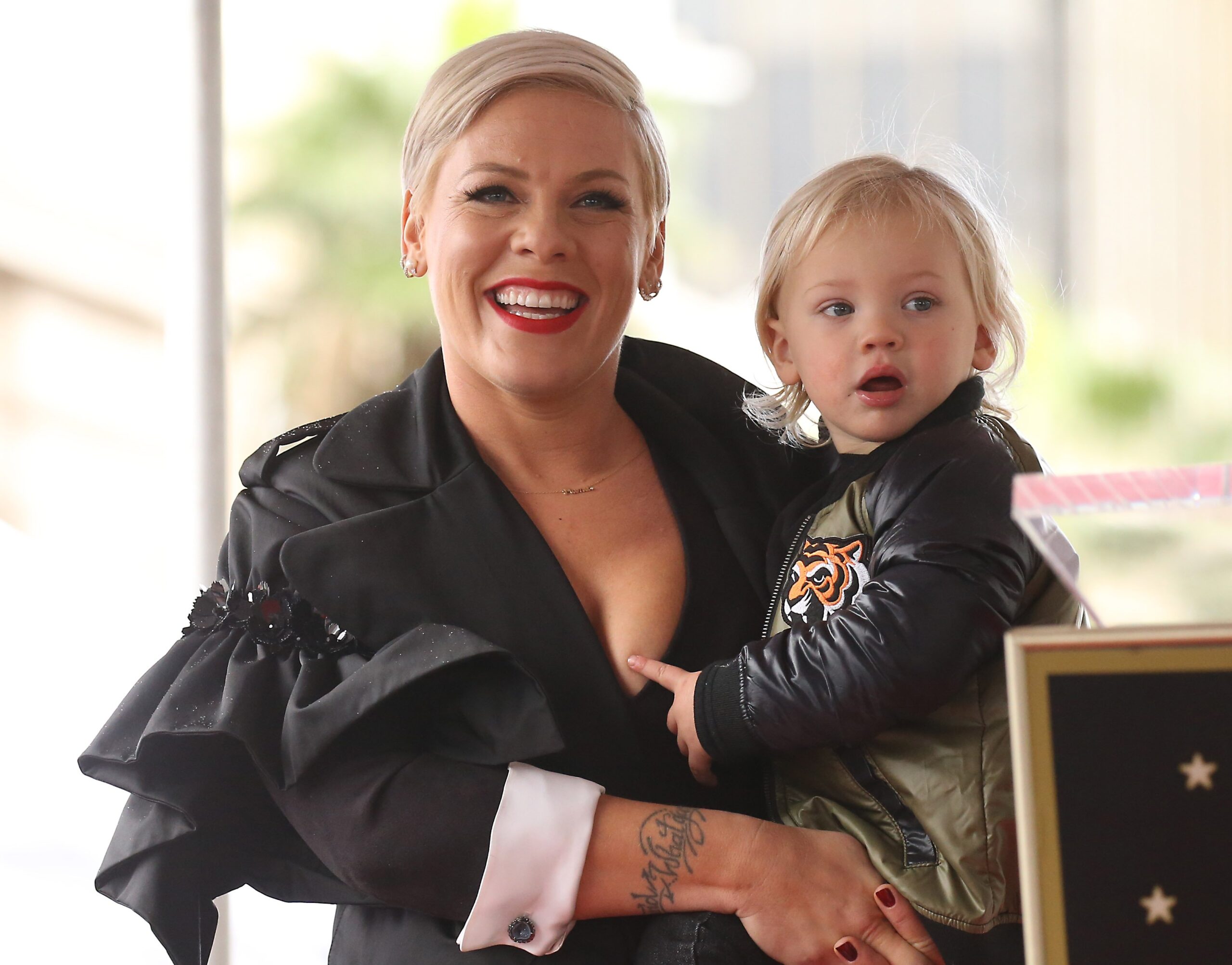 Pink Is Joined by Her Children as She Explains How She Comes up with Songs in Cute Video – AmoMama
