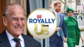 Prince Philip, Duke of Edinburgh, Prince Harry, Meghan Markle are posing for a picture