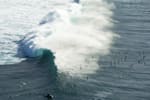 Pipeline surf aerial image