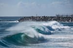 Mick Fanning surfing a tube