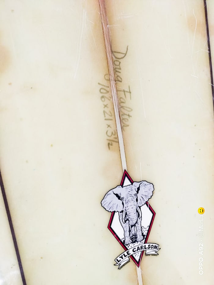 Falter's board: carved by Carlson and rescued by Branzuela.