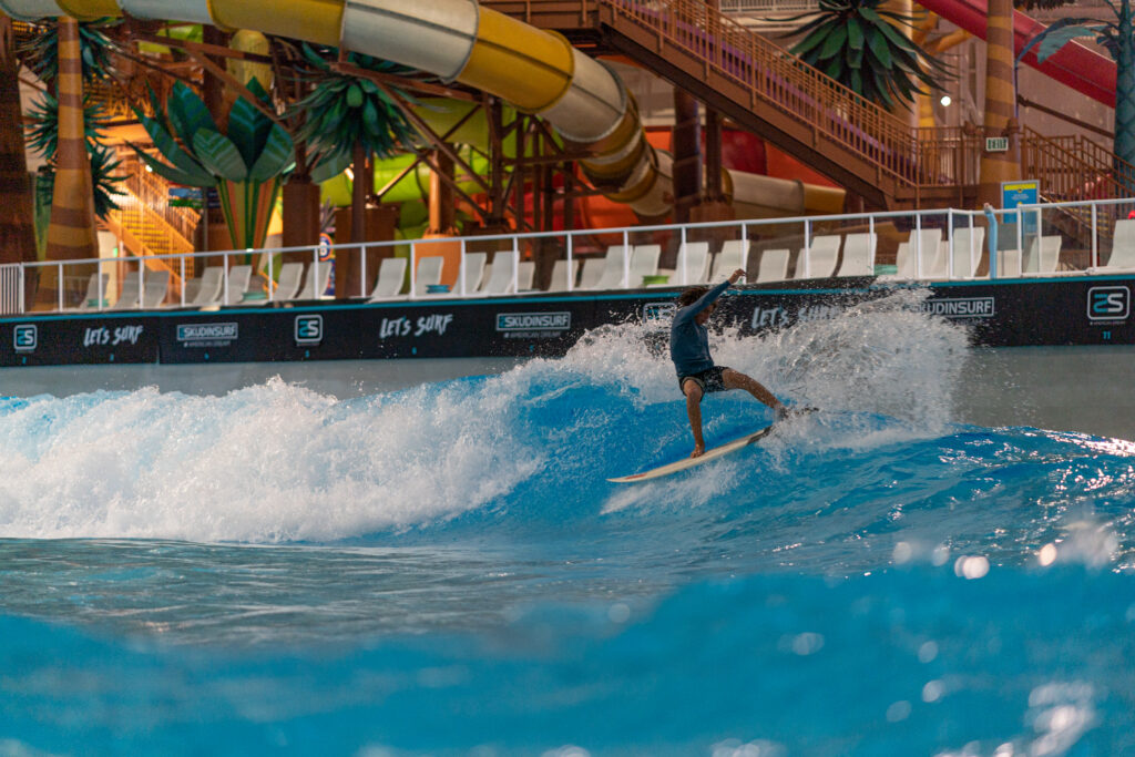 Skudin Surf at American Dream New Jersey wave pool 