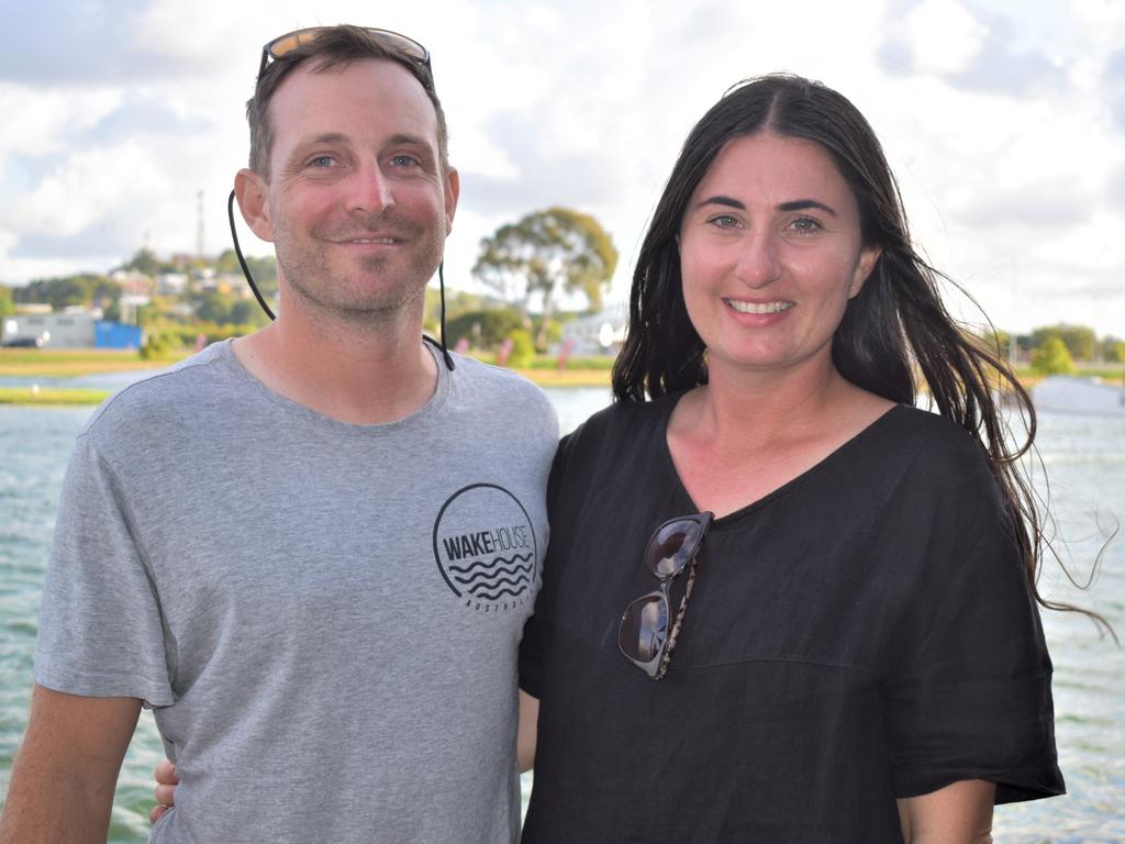 Wakehouse Cable Park owners Dan and Amanda Probert (nee Pelagalli). Picture: Heidi Petith