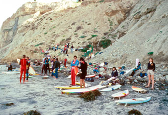 Surf team on the beach