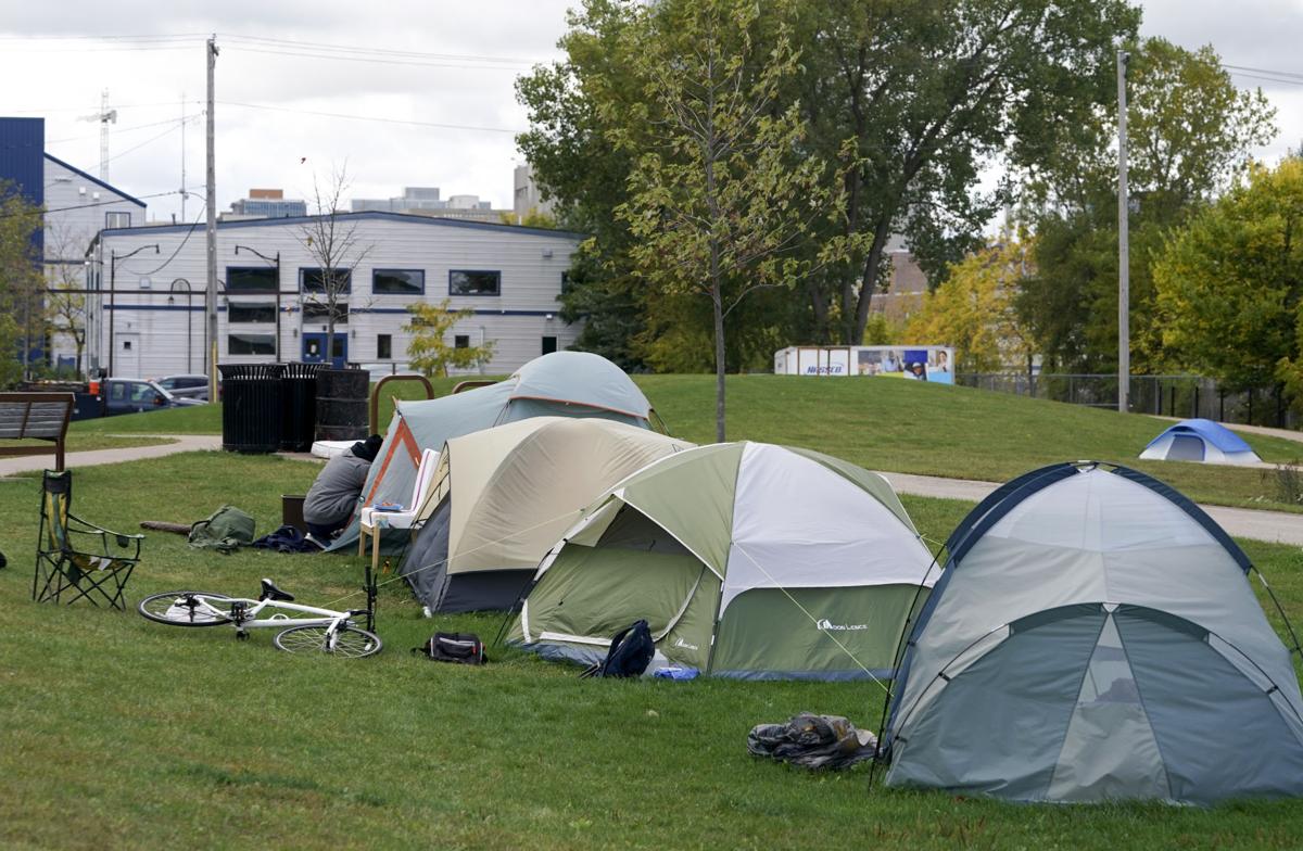 Homeless encampment